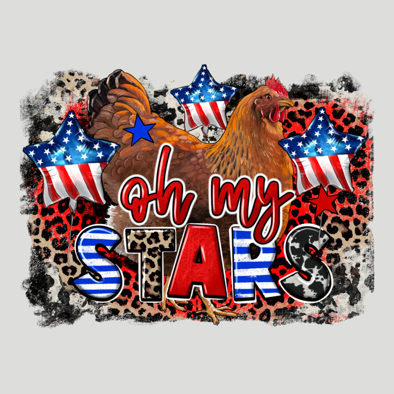 Oh My Stars Chicken 4th Of July Zipper Hoodie by CowGirlArtShop | Teevron