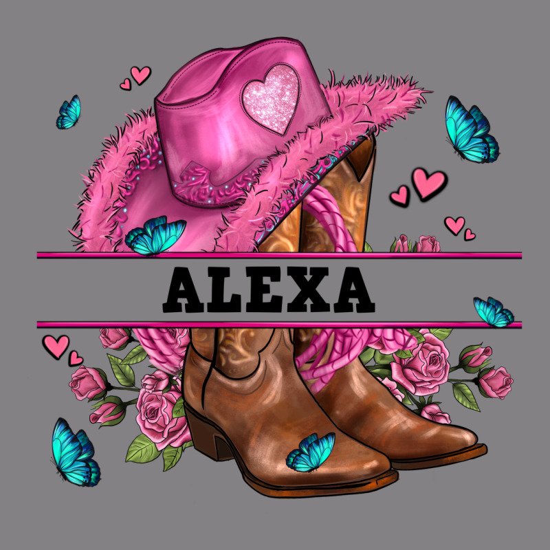 Pink Costom Name Cowgirl Hat And Roses Heavyweight Hoodie by AdoDesignShop | Teevron