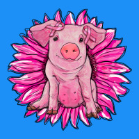 Pink Sunflower Pig Classic Tee | Teevron