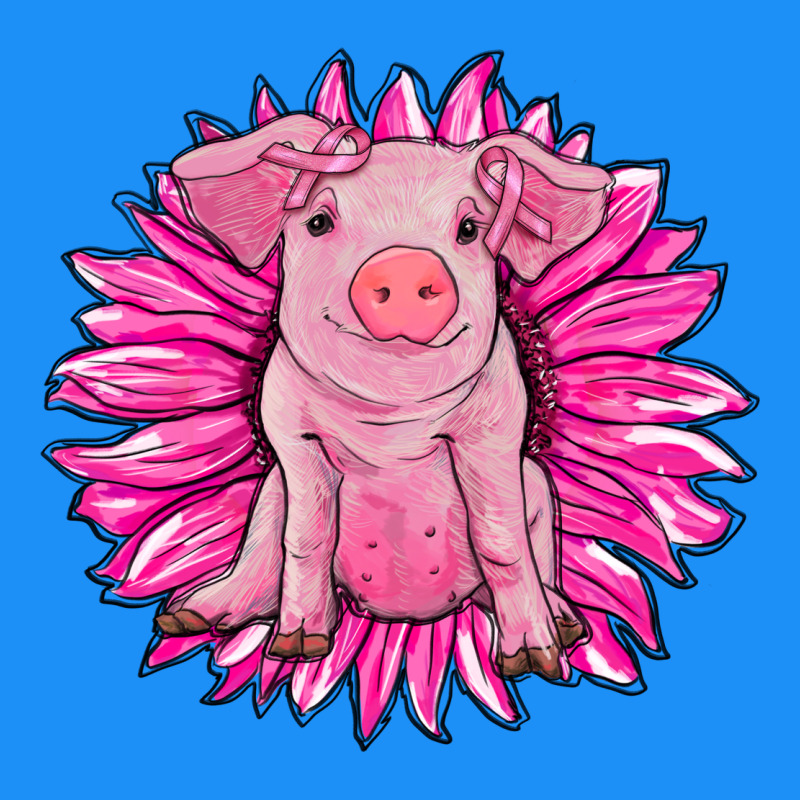 Pink Sunflower Pig Classic Tee by RanaPortraitStore | Teevron