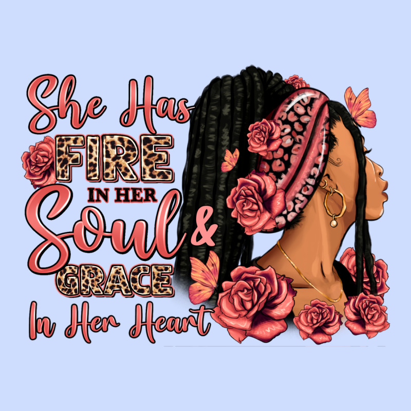 She Has Fire In Her Soul Afro Woman Urban Heavy Tee by RanaPortraitStore | Teevron