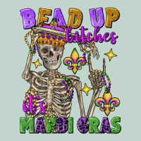 Bead Up Bitches It's Mardi Gras Skeleton Zipper Hoodie | Teevron