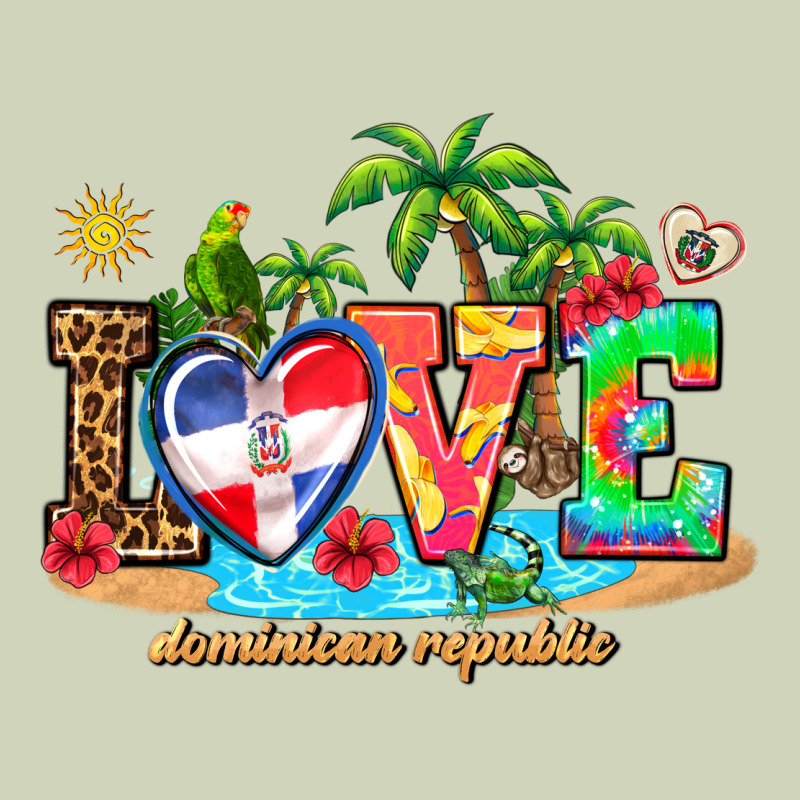 Love Dominican Republic Heavyweight Hoodie by AdoDesignShop | Teevron