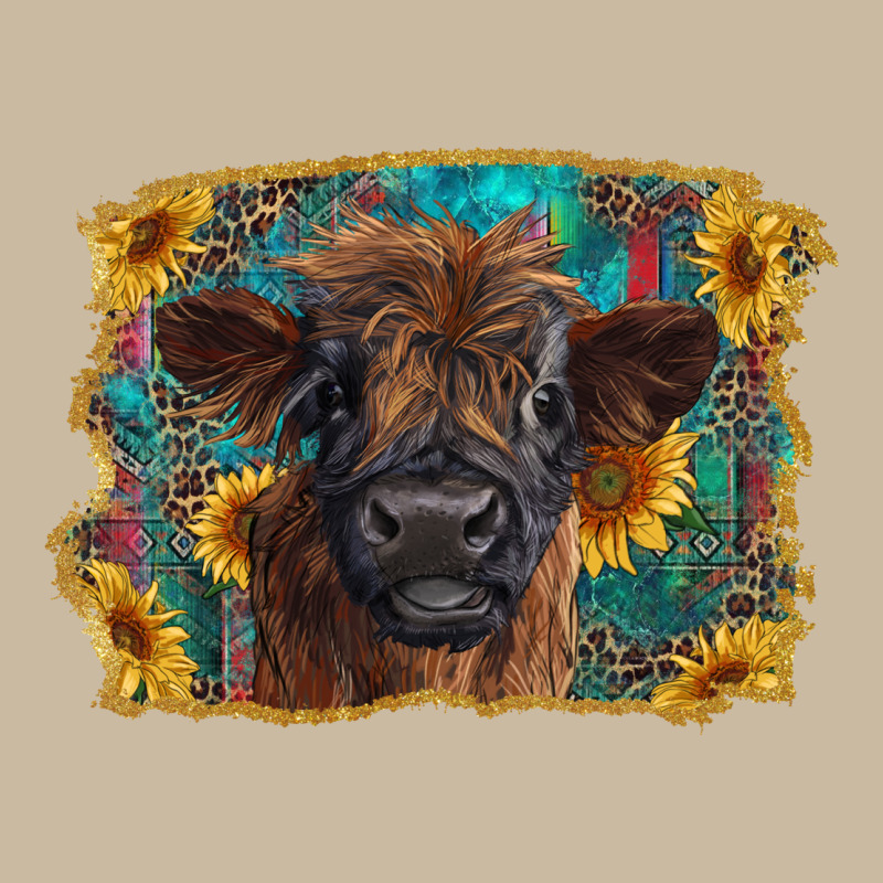 Highland Cow Calf With Western Background Long Sleeve Tee by RanaPortraitStore | Teevron