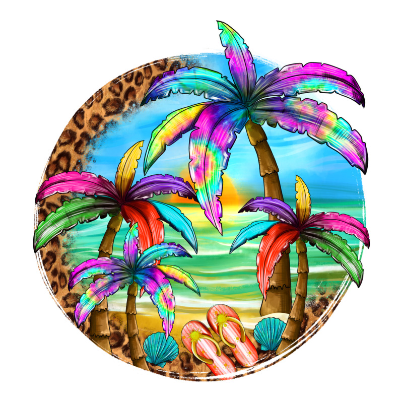 Summer Colorful Palms Long Sleeve Tee by texasbilliewilder | Teevron