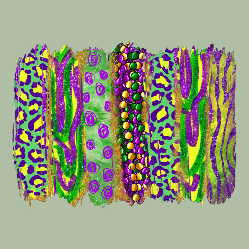 Mardi Gras Leopard Beads Brushstrokes Urban Heavy Tee by RanaPortraitStore | Teevron
