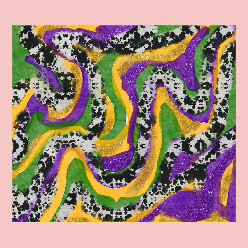 Mardi Gras Cowhide Urban Heavy Tee by RanaPortraitStore | Teevron