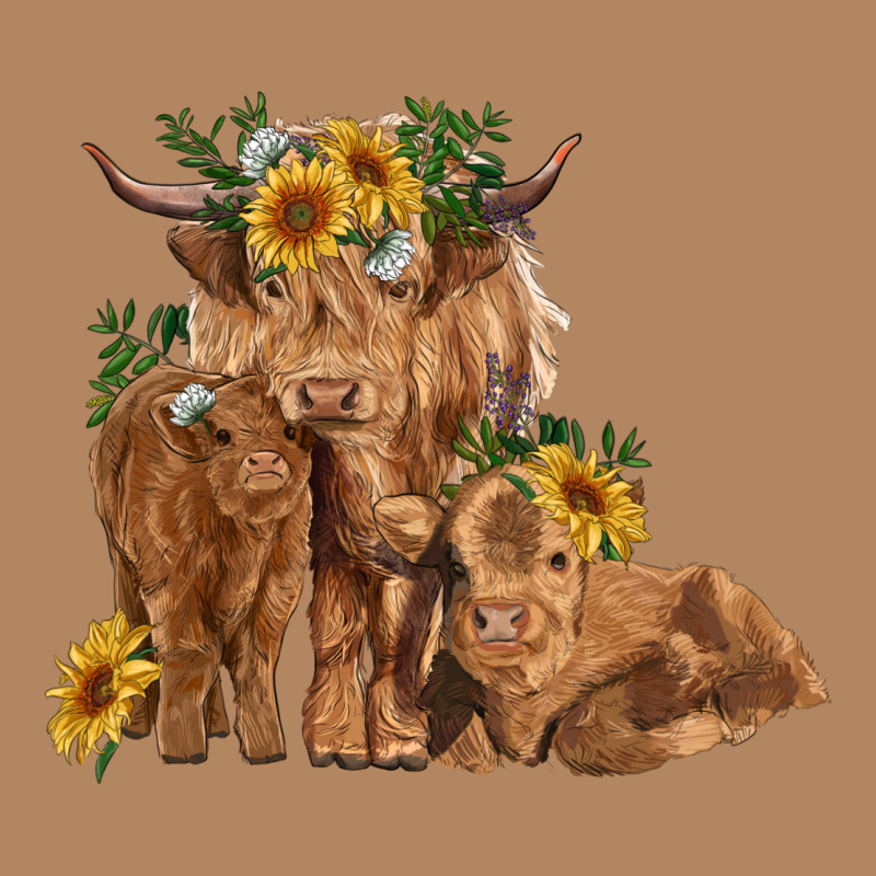 Highland Cow Family Long Sleeve Tee by RanaPortraitStore | Teevron