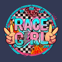 Race Girl With Leopard And Peace Hand Heavyweight Hoodie | Teevron