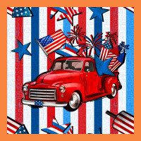 4th Of July Seamless Pattern Truck Premium Sweatshirt | Teevron