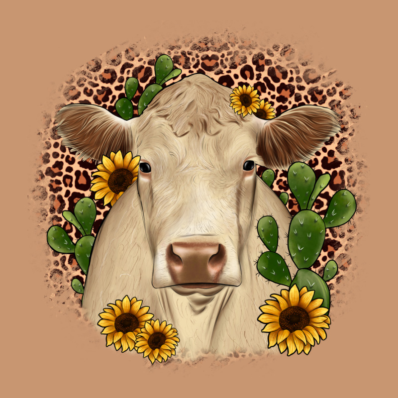 Charolais Leopard Cactus Sunflower Heavyweight Hoodie by JahusDesignShop | Teevron