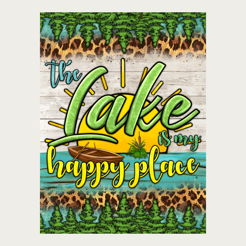 The Lake Is My Happy Place Air Freshener Zipper Hoodie by HRA Design Shop | Teevron