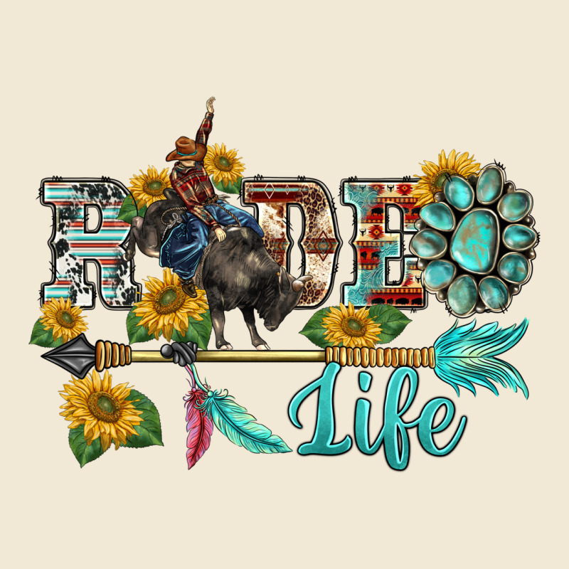 Western Rodeo Bullfighter  Life Turquoise's Gemstones Arrow Sunflowers Ladies Tee by BarkalooDesign | Teevron