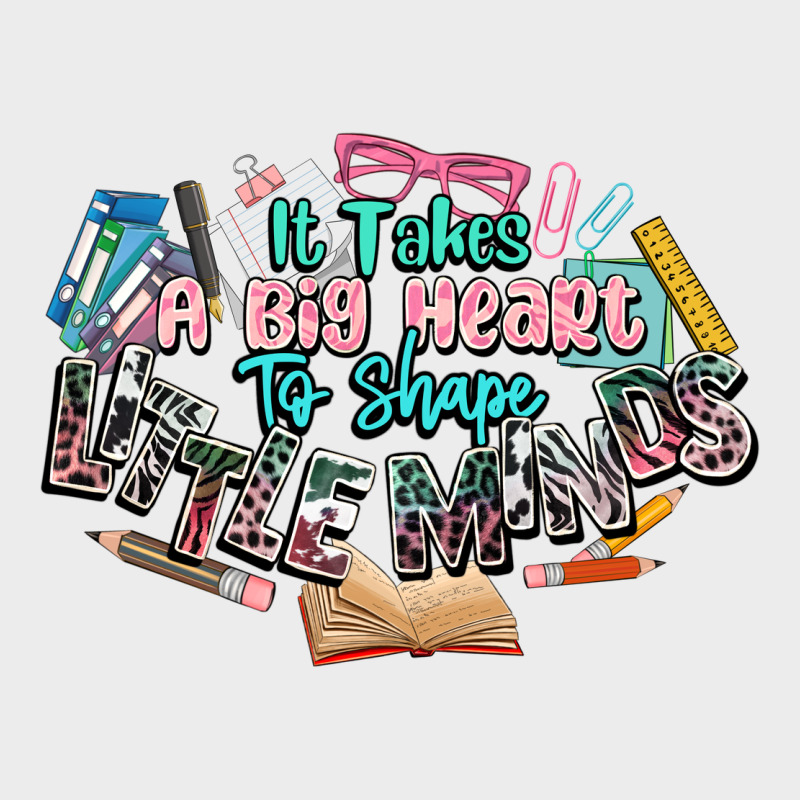 It Takes A Big Heart To Shape Little Mind Teacher Urban Hoodie by NancyCooperArtShop | Teevron