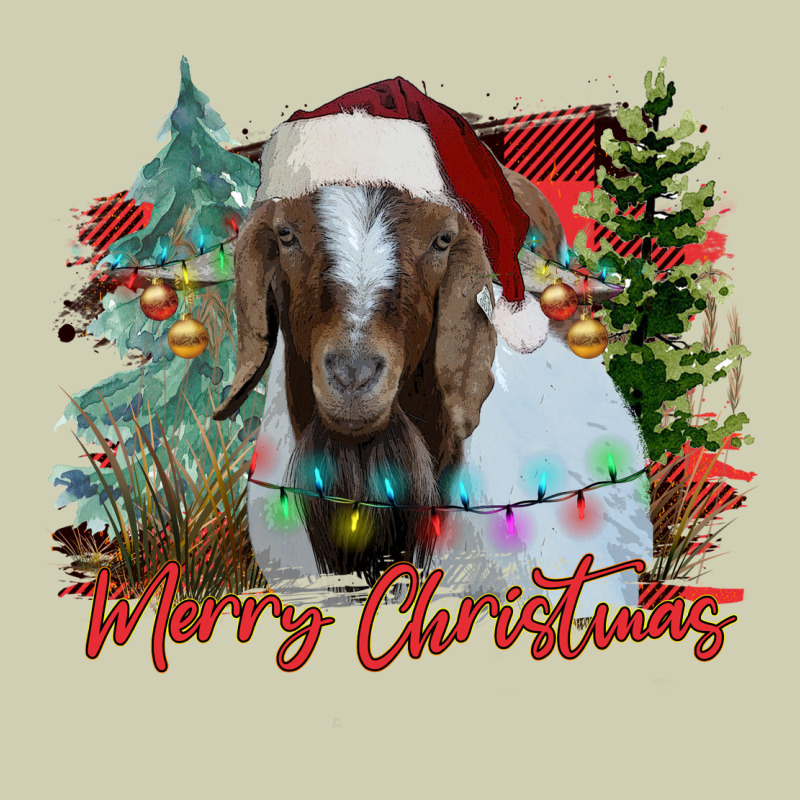 Merry Christmas Goat Heavy Core Tee by CowhideDigitalArt | Teevron