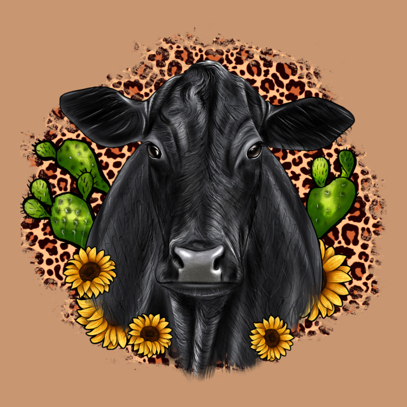 Black Angus Cactus Sunflower Heavyweight Hoodie by JahusDesignShop | Teevron