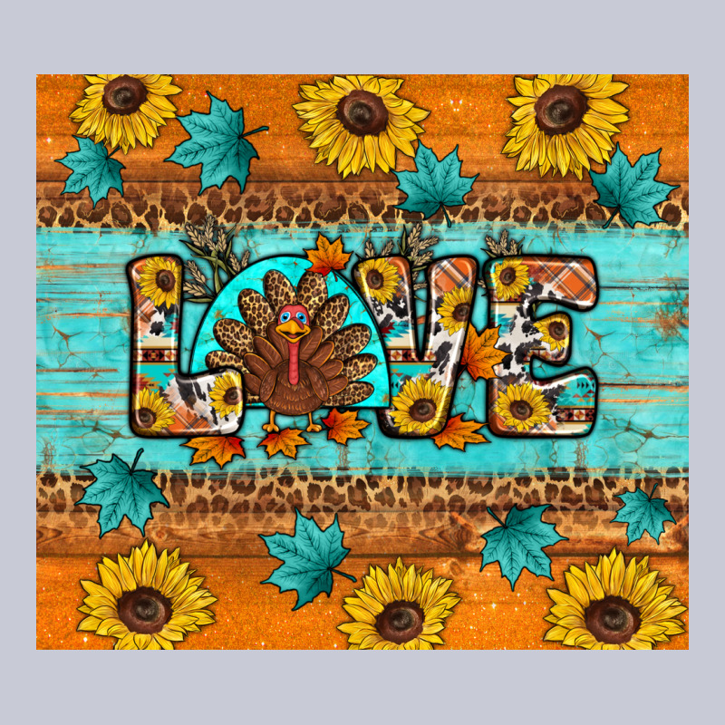 Sunflower Leopard Thanksgiving Love Heavyweight Hoodie by Artiststas | Teevron