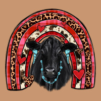 Valentines Black Angus  Rainbow Heavyweight Hoodie | Teevron