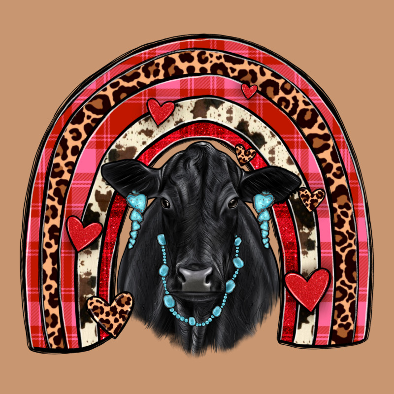 Valentines Black Angus  Rainbow Heavyweight Hoodie by JahusDesignShop | Teevron