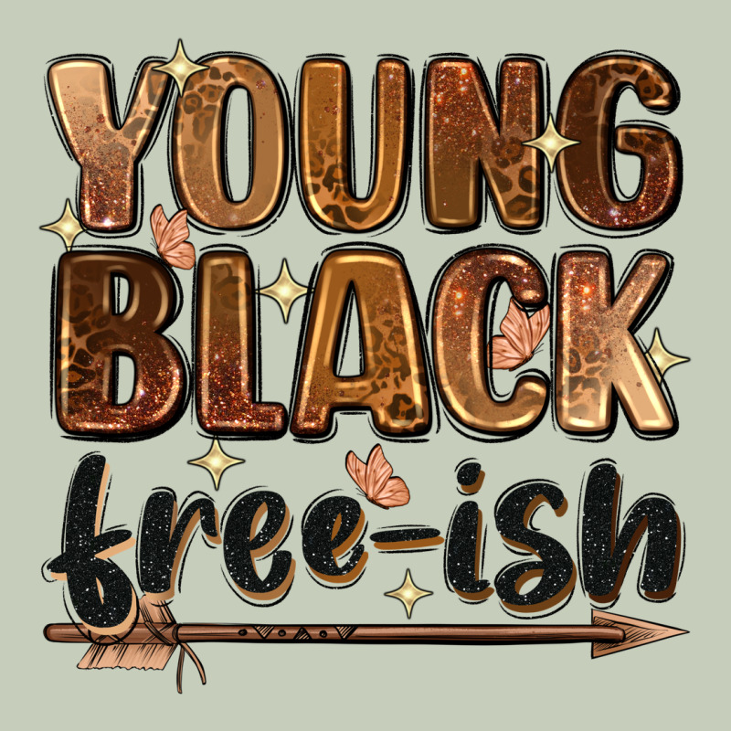 Young Black Free Ish Long Sleeve Tee by Zillion Design Studio | Teevron