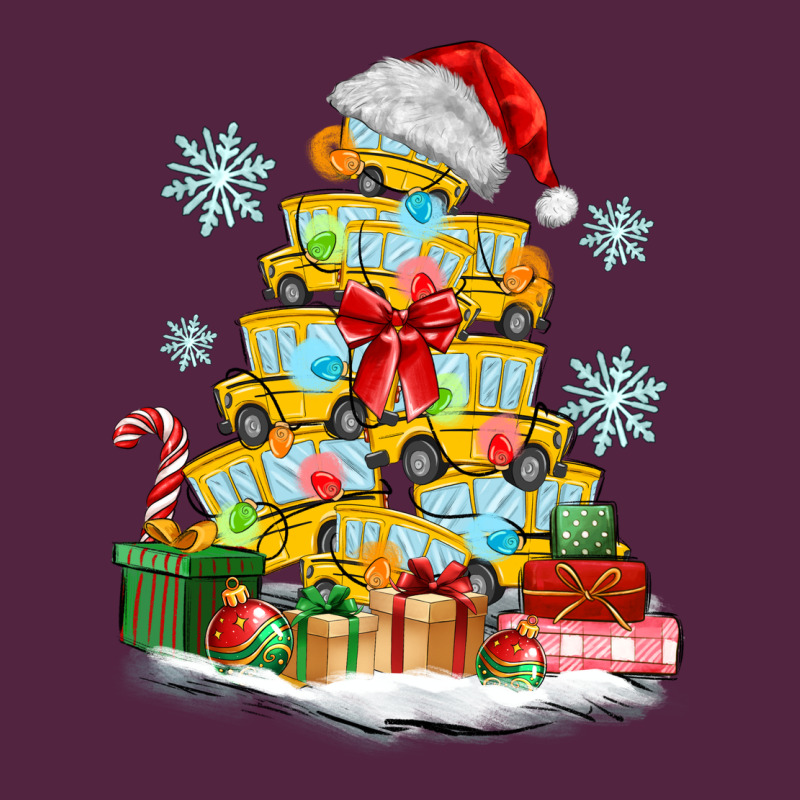 Christmas Tree With School Bus Urban Hoodie by MaliasSmallBusiness | Teevron