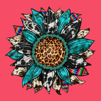 Cowhide Leopard Serape Gemstone  Sunflower Premium Sweatshirt | Teevron