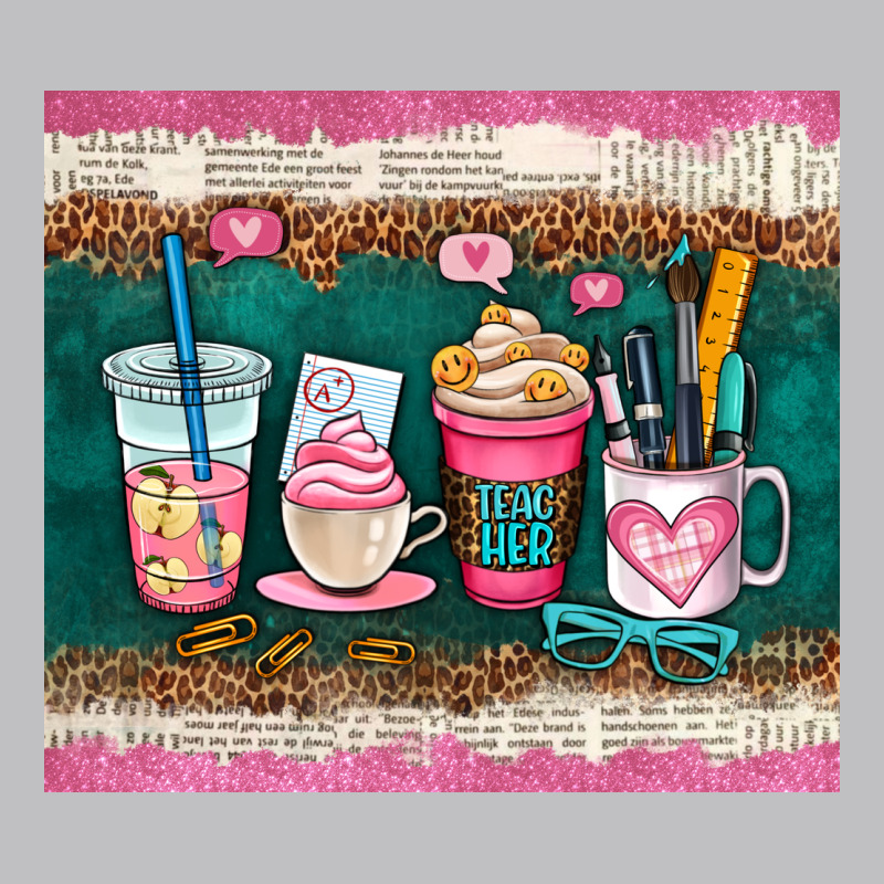 Teacher Coffee Cups Long Sleeve Tee by AdoDesignShop | Teevron
