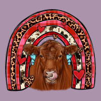 Valentines Red Angus Rainbow Heavyweight Hoodie | Teevron