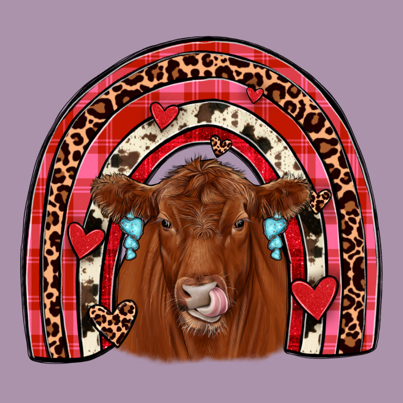 Valentines Red Angus Rainbow Heavyweight Hoodie by JahusDesignShop | Teevron