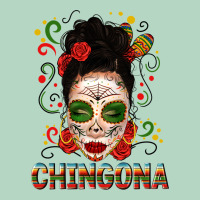 Mexicana Skull Girl Messy Bun Classic Tee | Teevron