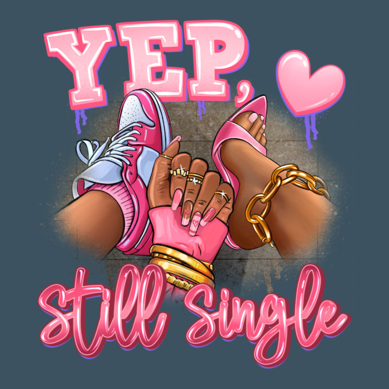 Yep Still Single Heels And Sneakers Afro Girl Urban Heavy Tee by RanaPortraitStore | Teevron