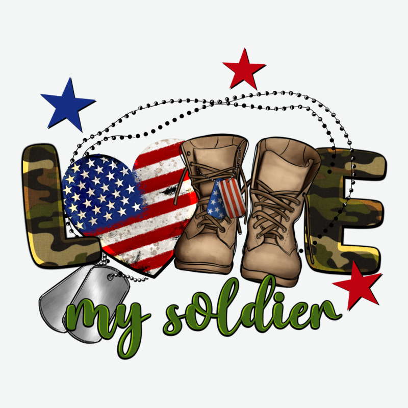 Love My Soldier Urban Heavy Tee by BarkalooDesign | Teevron