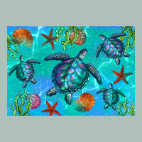 Turtle Seashells Starfish Heavyweight Hoodie | Teevron