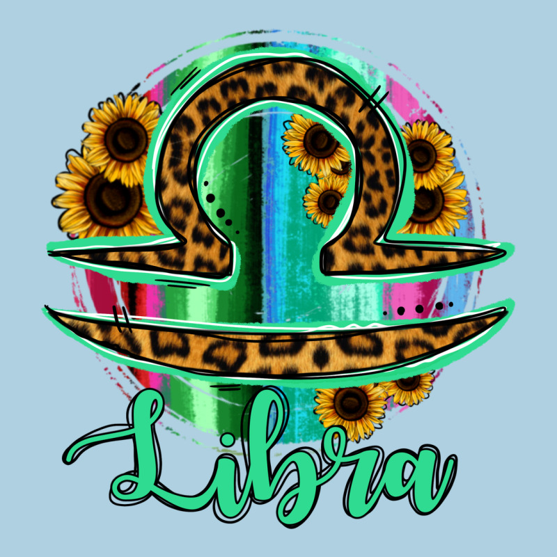 Libra Zodiac Sign Sunflower Leopard Serape Premium Hoodie by RanaPortraitStore | Teevron