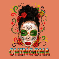 Mexicana Skull Girl Messy Bun Classic Tee | Teevron