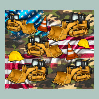 Bulldozer Camouflage American Flag Premium Sweatshirt | Teevron