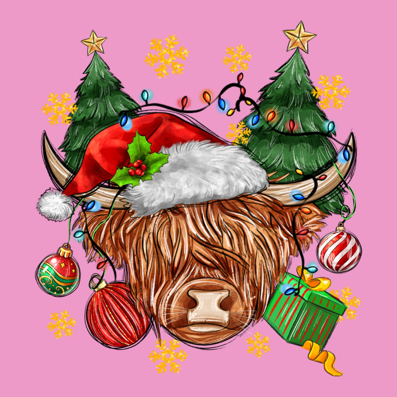 Christmas Highland Cow Urban Hoodie by MaliasSmallBusiness | Teevron