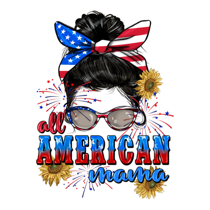 All American Mama 4th Of July Zipper Hoodie by CowGirlArtShop | Teevron