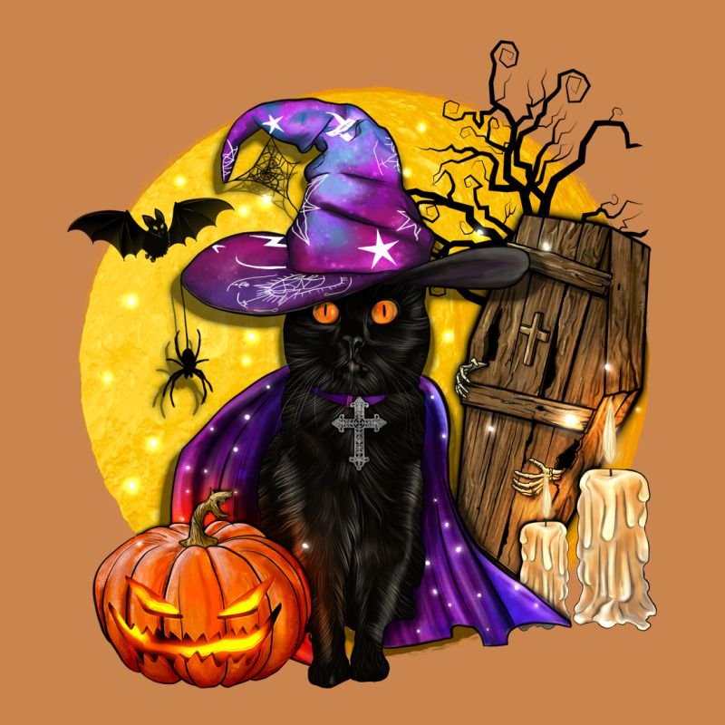 Black Witch Cat Coffin And Moon Heavyweight Hoodie by BundleAndBundleShop | Teevron
