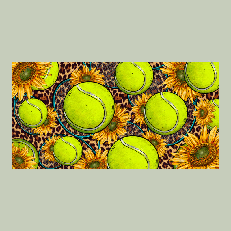 Tennis Ball With Sunflower And Racket  Licence Plato Classic Tee by BarkalooDesign | Teevron