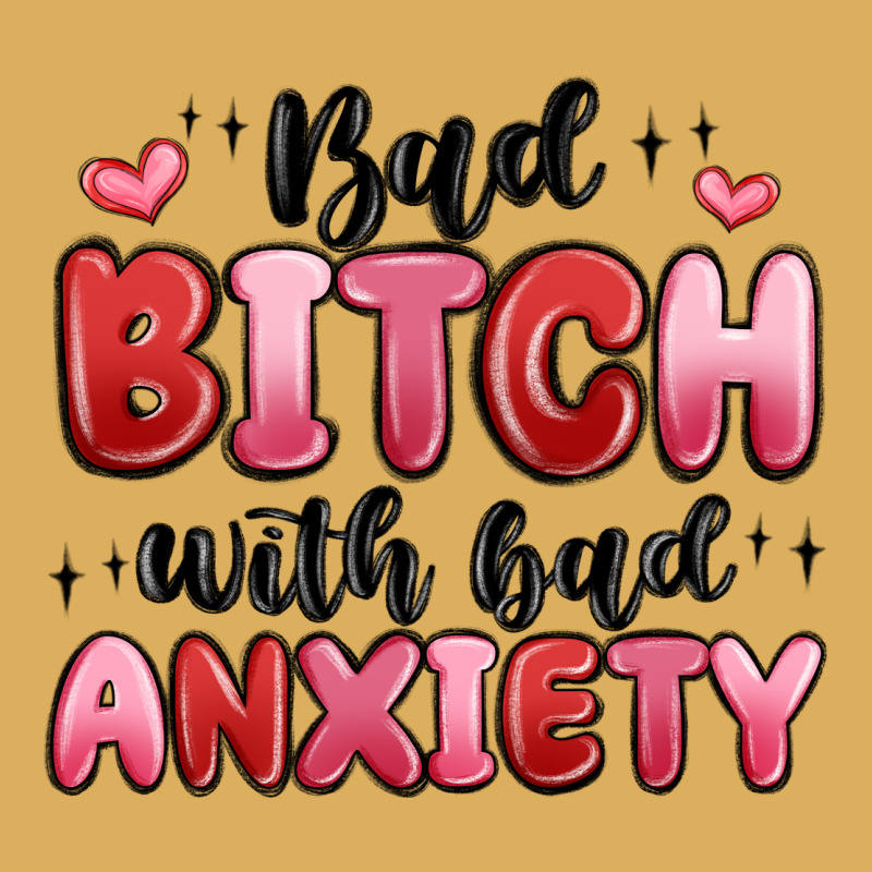 Bad Bitch With Bad Anxiety Premium Hoodie by MaliasSmallBusiness | Teevron
