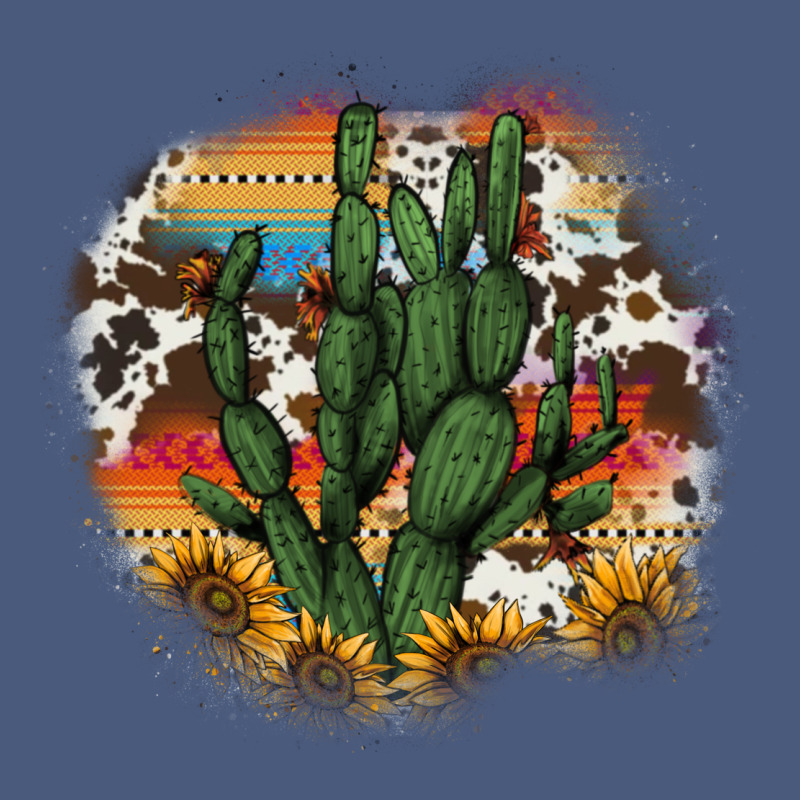 Cowhide Aztec Sunflowers Cactus Vintage Hoodie by AdoDesignShop | Teevron