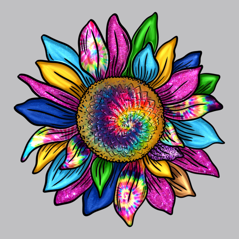 Tie Dye Sunflower Long Sleeve Tee by texasbilliewilder | Teevron