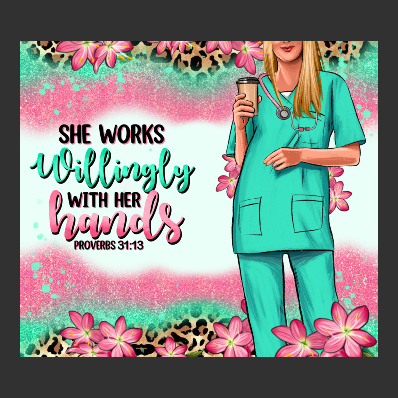 She Works Willingly With Her Hands Blonde Nurse Urban Heavy Tee by RanaPortraitStore | Teevron