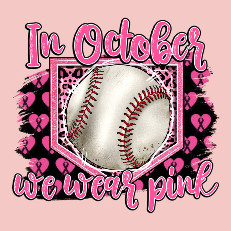In October We Wear Pink Baseball Urban Heavy Tee by BarkalooDesign | Teevron