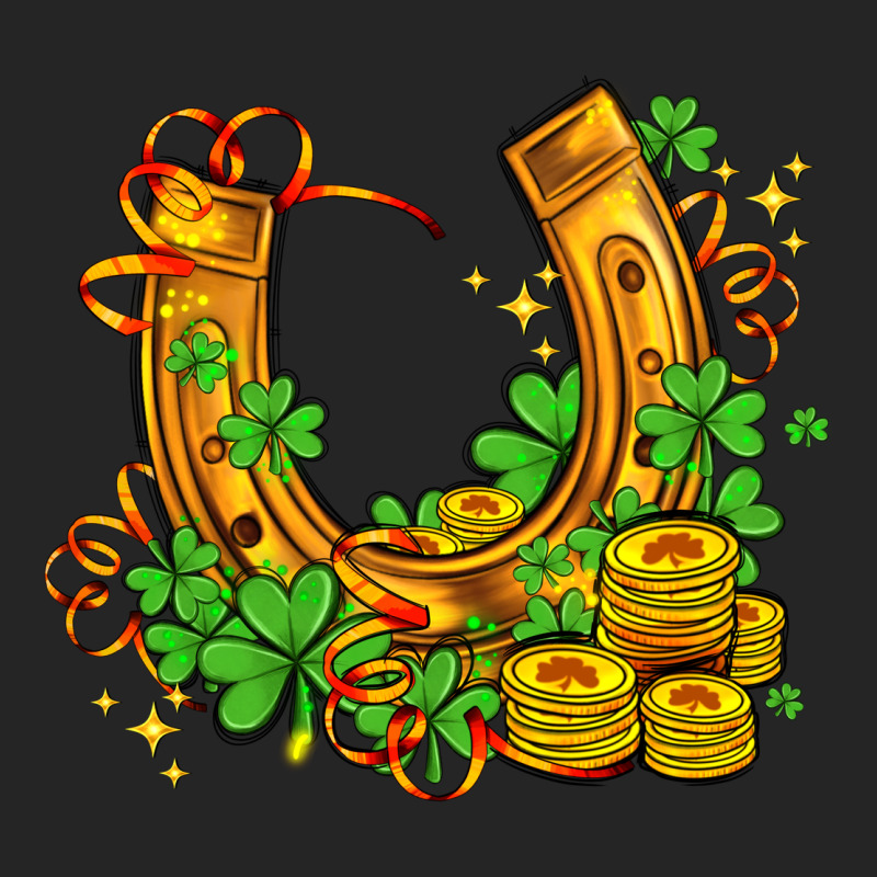 Horseshoe With Shamrocks And Coin Premium Hoodie by AdoDesignShop | Teevron