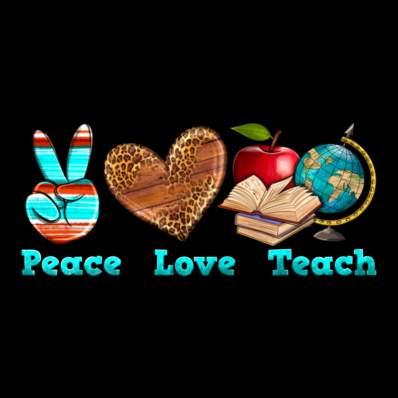 Peace Love Teach Urban Hoodie by NancyCooperArtShop | Teevron