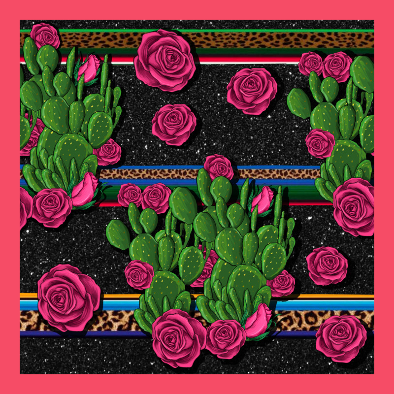 Mexican Rose And Cactus Seamless Pattern Premium Sweatshirt by BundleAndBundleShop | Teevron