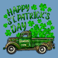 Happy St. Patricks Day Shamrock Farm Truck Urban Heavy Tee | Teevron