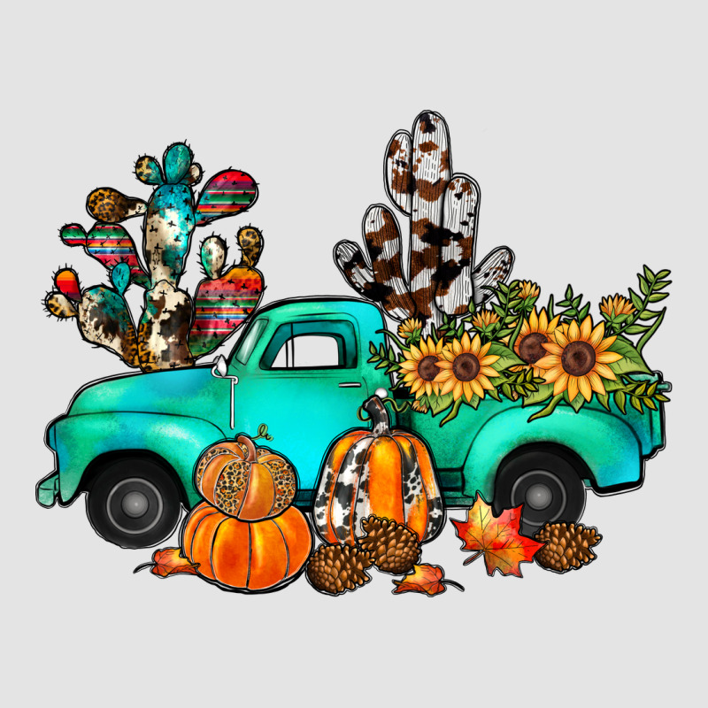 Cactus Pumpkin Truck Fall Premium Sweatshirt by JahusDesignShop | Teevron